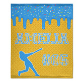 โพ๏ธCustomized Baseball Drip Blanket - Personalized Ice Cream Color - Gift For Baseball Player, Baseball Team